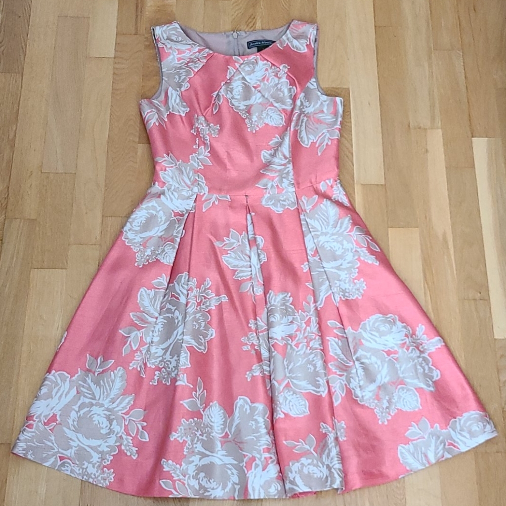 Jessica Howard coral floral dress